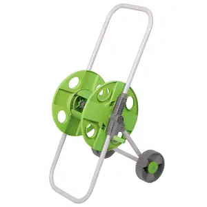 45m Garden Hose Pipe Trolley Reel Tidy Carry Cart Portable Freestanding Water