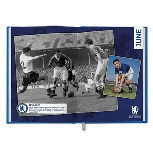 Chelsea FC 2025 Crest A5 Diary Blue/Silver (One Size)