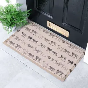 Vintage Dogs Indoor & Outdoor Doormat - 70x40cm