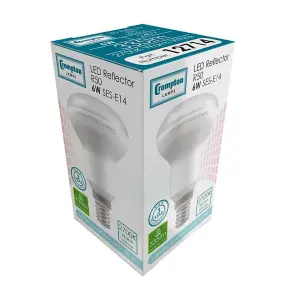 Crompton Lamps LED R50 Reflector 6W E14 Warm White Opal (40W Eqv) (3 Pack)