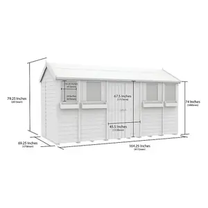 DIY Sheds 6x14 Apex Summer Shed