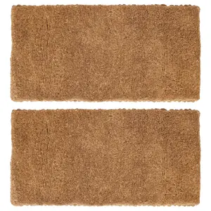 Nicola Spring Premium Handmade Coir Door Mats - 120cm x 60cm - Pack of 2