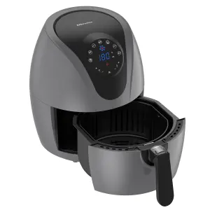 EMtronics Digital Large 4.5L Air Fryer with 60 Minute Timer - Grey