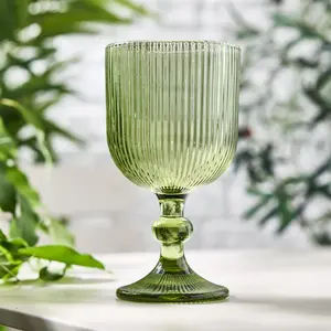 Arbnore Drinking Glass Set (Set of 6) Green