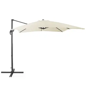 Cantilever Parasol 2.5 x 2.5 m Light Beige MONZA