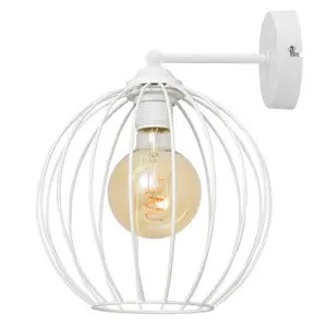 Luminosa Mercure Wall Lamp White 26cm