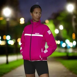 Reflective Softshell Running Jacket - Waterproof - Womens - UK 12 / EUR 40 - Proviz - Classic - Red - Gift For A Runner