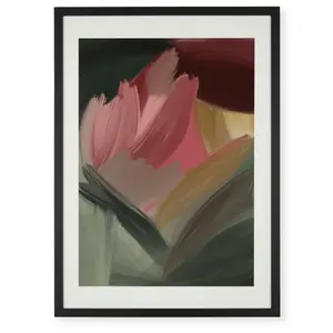 The Sylvie Fern - Single Picture Frame Art Prints Black / 56cm H x 41cm W x 2cm D