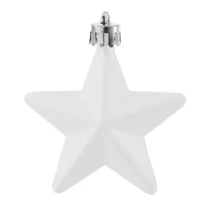 Star Christmas Tree Topper (Set of 6) White