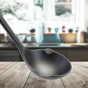 Ladle Heat Resistant Ladle Kitchen Recycled Materials Black