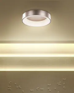 Metal LED Ceiling Lamp Light Brown DAWEI