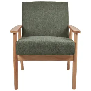 Beliani Retro Armchair ESRUM Fabric Green