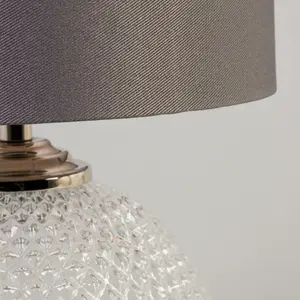 Litecraft Lupita Clear 1 Light Small Table Lamp