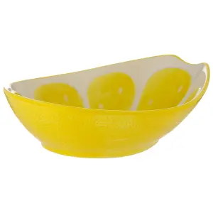 World Foods Lemon Oval Bowl 21cm