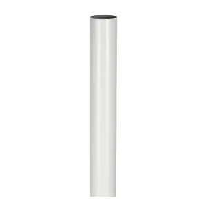 Timco - Wardrobe Rail - Round - White (Size 25 x 1219 - 1 Each)