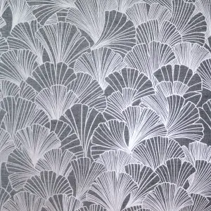 Arthouse Ginkgo Grey/Silver Wallpaper