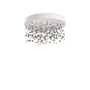 Ideal Lux Armony Semi Flush Ceiling Light White 4900Lm 3000K