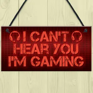 Funny Rude Gaming Sign Man Cave Plaque Boys Bedroom Sign Gift For Him