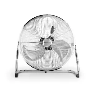 Pro Breeze 20" Chrome Gym Floor Fan with Adjustable Fan Head