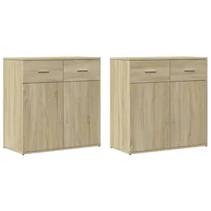 Oree 79cm Sideboard (Set of 2) Sonoma Oak