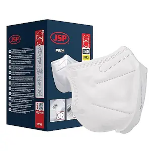 Way4Now JSP F621 FFP2 Disposable Vertical Fold Flat Mask Box of 40