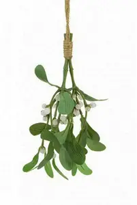 Floristrywarehouse Artificial Silk Mistletoe Bunch 20cm (8 Inch) Kissing Plant