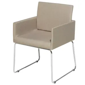 Set of 2 Dining Chairs GOMEZ Beige