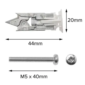 Corefix Spike Large Wall Hook. Nickel Finish with fixing