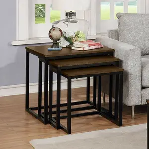 Babsy 3 Piece Nest of Tables Brown