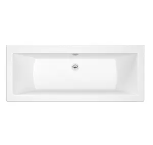 Cooke & Lewis Arezzo White Straight Bath & wellness system set (L)1700mm