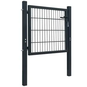 Berkfield Fence Gate Steel Anthracite 105x150 cm