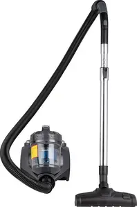 Amazon Basics Cylinder Bagless Vacuum Cleaner With HEPA Filter For Hardfloor, Carpet & Car, Compact & Lightweight, 700W, 1.5L, Black