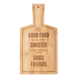 'Good Food' Bamboo Serving Board (H26.5 cm)