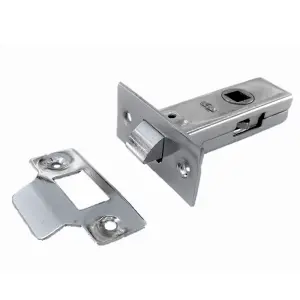 MORTICE TUBULAR LATCH 2.5" 63mm x 1 Internal NICKEL PLATE