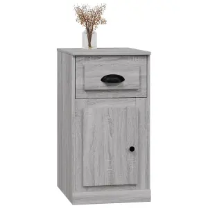 Berkfield Side Cabinet with Drawer Grey Sonoma 40x50x75 cm Engineered Wood