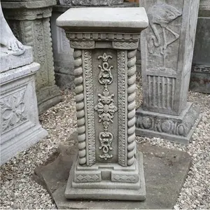 Tall Ornate pedestal Square Plinth