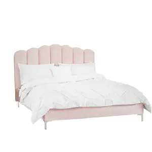 Willow Double Bed Pink W 141 x L 207.5 x H 125 cm