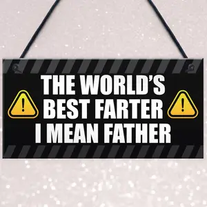 Red Ocean Funny Fathers Day Sign Novelty Gift For Dad Birthday Gift For Dad Man Cave Gifts For Him