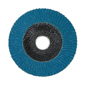 TIMCO Set of Flap Discs Zirconium Type 29 Conical P60 Grit - 115 x 22.23