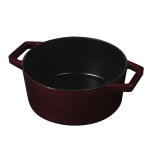 BERLINGER HAUS 24cm Cast Iron Casserole Dish Non-Stick Enamel Coating Oven Induction