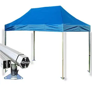 3m x 4.5m Extreme 40 Instant Shelter Pop Up Gazebos Frame & Canopy - Royal Blue