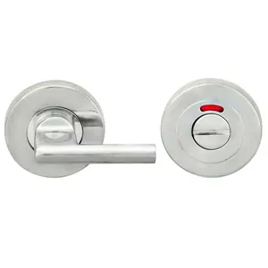 Disabled Turn Lock And Release Handle With Indicator Bright Stainless Steel