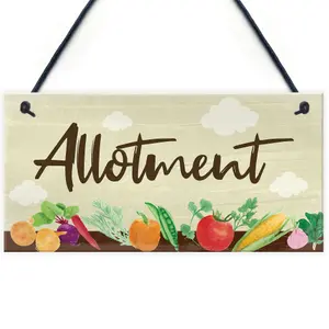 Red Ocean Allotment Sign For Garden Shed Sign Garden Sign Summer House Plaque Gift For Him Gift For Her