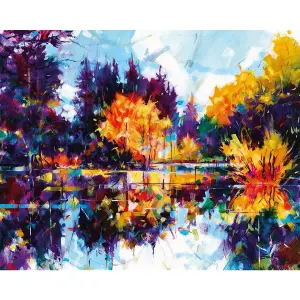 Doug Eaton Meadowcliff Colours Canvas Print Multicoloured (40.5cm x 50.5cm x 4cm)