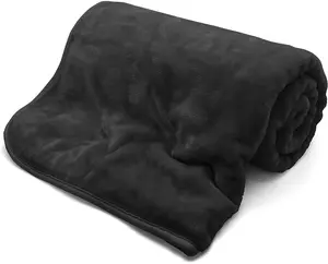 Fleece Faux Fur Roll Black Mink Throws Soft Cosy Bed Blankets