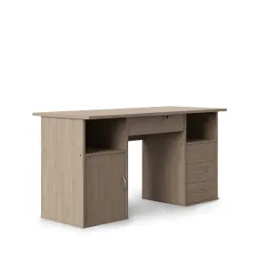 Dallas office writing desk in oak