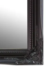 MirrorOutlet Fraser Black Small Beaded Mirror 61 x 51cm