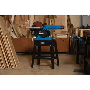 Draper  230V Belt and Disc Sander with Tool Stand, 150mm, 750W 98423