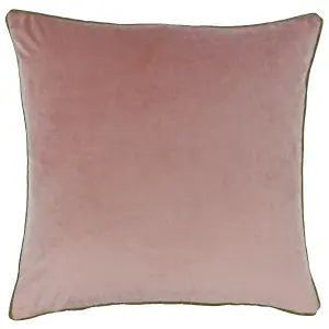 Paoletti Meridian Velvet Piped Polyester Filled Cushion