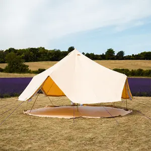 6m Bell tent - Canvas 285 - Quad Door